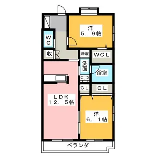 アルトソレイユ【4階】の間取り