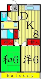 ドルフ綾瀬【1階】の間取り