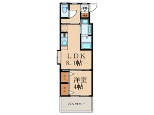 ニュ-サンリバ-14番館【5階】の間取り