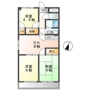 アルトラマンション中垣外【7階】の間取り