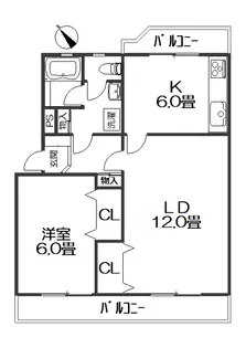 根岸KSマンション【2階】の間取り