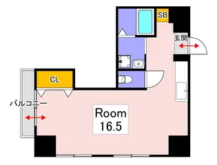 サン・フォートマンション【4階】の間取り