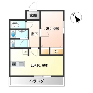 ル・レーヴ【1階】の間取り