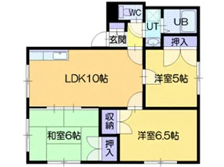 ロイヤルパレス【3階】の間取り