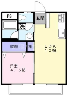 アズミハイツ【1階】の間取り