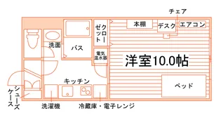 学生会館North Avenue【4階】の間取り