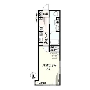 サクシード【1階】の間取り