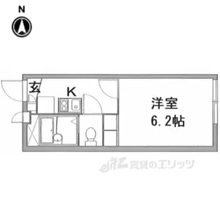 レオパレスベルともろぎ【2階】の間取り