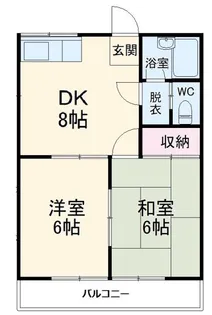 グランドール北習志野【2階】の間取り