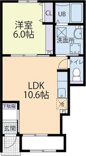 アンソレイユ A【1階】の間取り