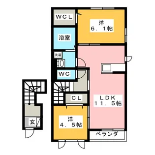 John・Burningham【2階】の間取り