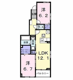 エススタイル リュクス【1階】の間取り