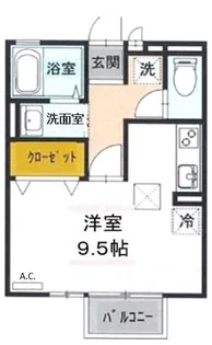 スカイビュー白石【2階】の間取り