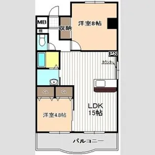 メゾン岩室【2階】の間取り