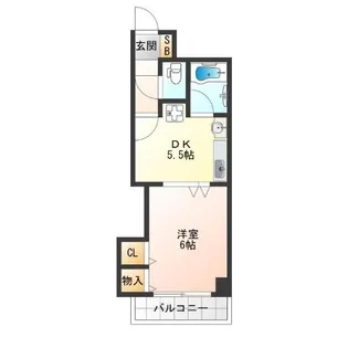 リゾート天王寺【4階】の間取り