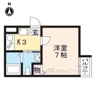 ドミール新白水丸【3階】の間取り