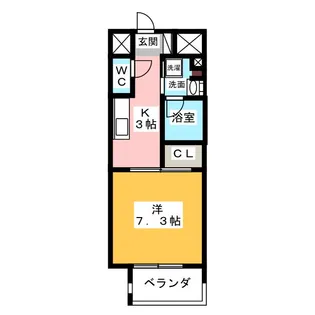 Mio・Aster【2階】の間取り