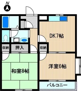 メゾンシャリオ【2階】の間取り