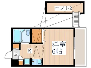 SANTALK小金井【2階】の間取り