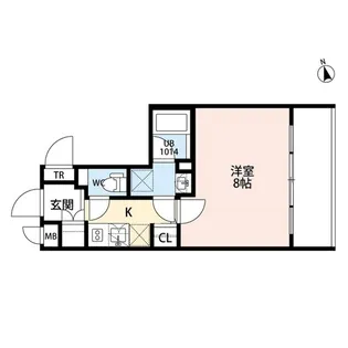 プレール・ドゥーク門前仲町II【6階】の間取り