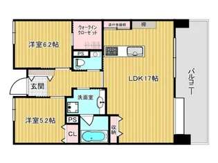 ライオンズプラザ皆実町【14階】の間取り