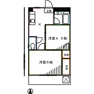 マークンコーポ【2階】の間取り