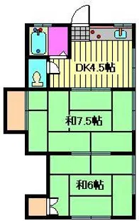 コーポ常盤【2階】の間取り