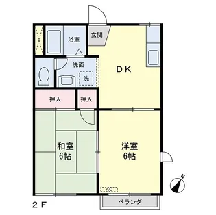 ハイム楠【2階】の間取り