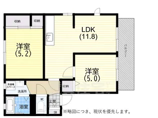 サンとざき【1階】の間取り