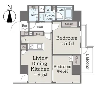 ba apartment【5階】の間取り
