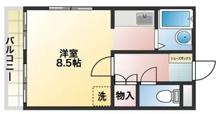 緒方ビル【4階】の間取り