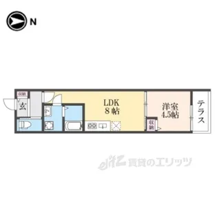 クレアール東岡町【1階】の間取り