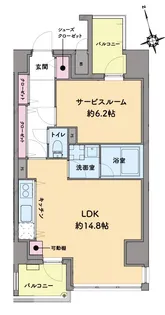 ファーストシーン船堀セオリー【8階】の間取り