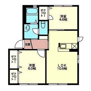クリエイトシティ創建C棟【1階】の間取り