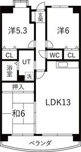 メゾンドール天神【4階】の間取り