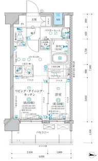 ディアレイシャス名古屋大須通南【10階】の間取り