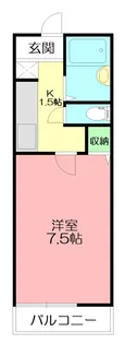 林山ハイツ【2階】の間取り