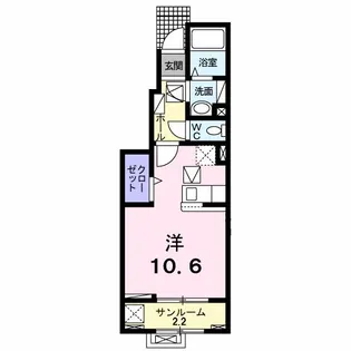 ファースト サンライズI【1階】の間取り