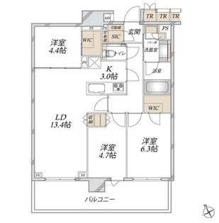 アトラス文京安藤坂【5階】の間取り