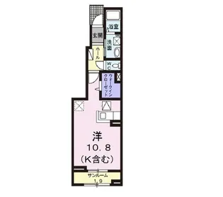 ユニゾン木津I【1階】の間取り