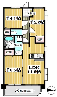 ベルティヨン【1階】の間取り