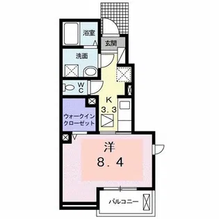 リリー【1階】の間取り