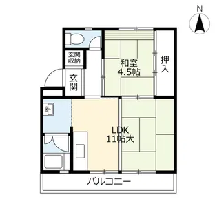 UR金山【2階】の間取り