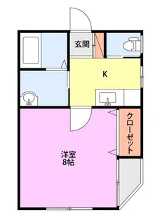 ハートナーハウスF【2階】の間取り