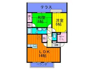 セピアコ―ト【1階】の間取り