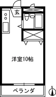 ハイツあかつき【2階】の間取り