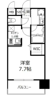 エンクレストベイ天神東II【13階】の間取り