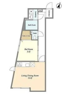 est Largo KOMAZAWAII【1階】の間取り