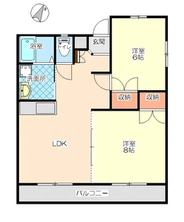 イミューブルカトレア【1階】の間取り