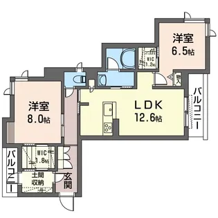 エペリ・メゾン【2階】の間取り